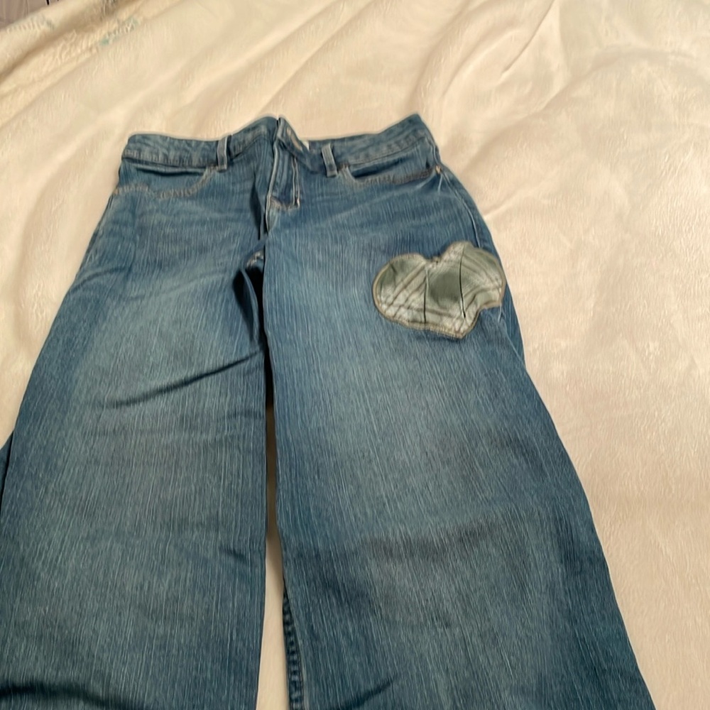 Abercrombie kids wide leg jeans